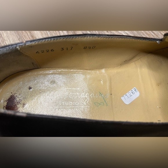 Vintage Salvatore Ferragamo Men’s Shoes Leather Loafer Brown w/ Tassle Size 8.5 - Picture 8 of 12